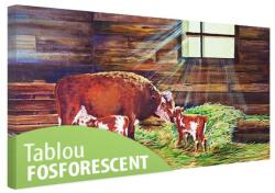  Tablou fosforescent In staul 40 cm x 20 cm