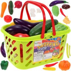 MalPlay Cos fructe si legume pentru copii, 20 piese, plastic, multicolor