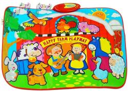 Procart Covoras muzical copii, interactiv, 93x76 cm, Happy farm, multicolor Instrument muzical de jucarie