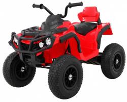  Quad ATV electric, suspensii, roti pneumatice, rosu
