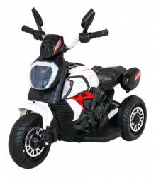  Motocicleta electrica Fast Tourist, sport, 6V/4, 5Ah, 18W, claxon, muzica, lumina, roti plastic, 83x35x63 cm, greutate 25 kg