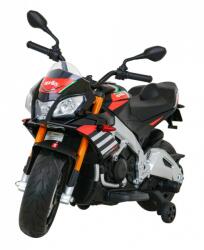  Motocicleta electrica Aprilia Tuono, 2x35W, 12V7Ah, MP3, SD, AUX, USB, greutate suportata 25 kg