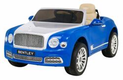  Masinuta electrica Bentley Mulsanne, 2 motoare, roti spuma EVA, albastru