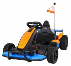  Kart electric MCLAREN Drift Master, 2 motoare, roti spuma EVA, functie drift, portocaliu