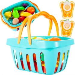 MalPlay Set cosulet cu legume/fructe pentru copii, aragaz, fierbator, oala, plastic, multicolor