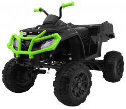  ATV electric QUAD XL, off road, 6V, roti plastic, LED, telecomanda, MP3, portbagaj, 116x78x81cm