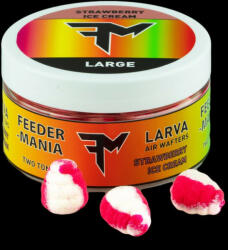 Feedermania LARVA AIR WAFTERS TWO TONE L STRAWBERRY ICE CREAM (FM-larvastrawberryice)