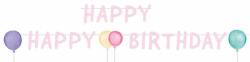Happy Birthday Pastel felirat 150 cm (DPA9903715) - mesesajandek
