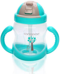 Cangaroo Чаша с пластмасова сламка Cangaroo - Синя, 280 ml (103660) - kindermarket