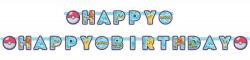 Pokémon Initial Happy Birthday felirat 200 cm (DPA9904825) - mesesajandek