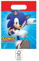 Sonic a sündisznó Sega papír ajándéktasak 4 db-os (PNN95665) - mesesajandek
