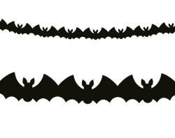 Bat, Denevér papír girland 300 cm (MLG187250)