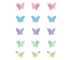 Pastel Butterfly, Pillangó függő dekoráció 200 cm (MLG130461)