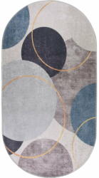 Vitaus Синьо-сив миещ се килим 80x120 cm Oval - Vitaus (KRN-S6029-Oval-80x120)