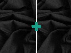  2x Cearșaf de tricot EXCLUSIV 90x200 cm negru