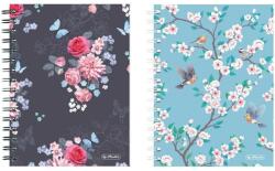 Herlitz Twin wire blok A6/100 lap, négyzet, Ladylike (50021444)