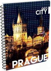 Oxybag Twin wire blokk A6 SOFT GEO CITY Prauge (7-59617)