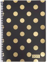 Oxybag Twin wire blokk A6 Soft Romantic Nature Dots Gold