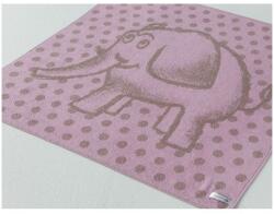 VEBA Gyerek törölköző Elephant rózsaszín-barna 450 g / m2 (040104-ELEPHANTRA)
