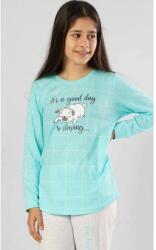 Vienetta Sleeping day hosszúnadrágos lányka pizsama, ciánkék, 7-8