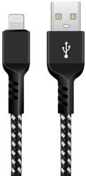 Maclean Cablu Lightning, 2.4A, transfer de date, 5V/2.4A, negru, 1m lungime, MCE472 (MCE472)