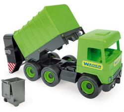 Wader Middle Truck kukás autó 43 cm zöld (32103)