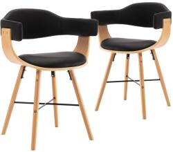 vidaXL 2 buc negru 283138