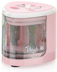 Peach PO102 - elektromos ceruzahegyező, 4xAA, gyermekzár, rózsaszín (511118)