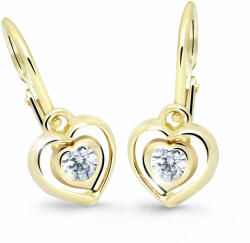 Cutie Jewellery Cercei inimioare pentru copii C2752-10-X-1 alb