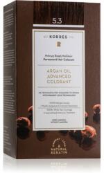 KORRES Argan Oil Culoare permanenta pentru par cu ulei de argan culoare 5.3 Golden / Honey Light Brown 50 ml