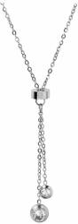 Troli Acél nyaklánc kristállyal