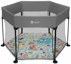 Lionelo Tarc de joaca, Lionelo, Roel, Pliere ultra-compacta, Conform cu standardul europeane de securitate EN12227, Multicolor (LO-ROEL_GREY_MULTICOLOR) - babyneeds