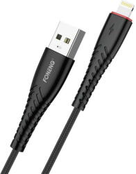 Foneng X15 USB to Lightning Cable, 2.4A, 1.2m (Black) (29908) - 24mag