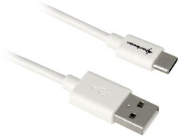 Sharkoon USB 2.0 A - USB C Adapter - white - 1.5m (4044951021666)