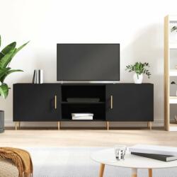 vidaXL fekete műfa TV-szekrény 150 x 30 x 50 cm (829085)