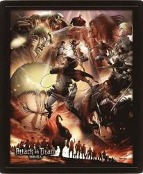 Pyramid Poster 3D cu ramă Pyramid Animation: Attack on Titan - Epic Struggle (EPPL71528)
