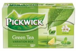Pickwick Green Tea, 20x2 g, PICKWICK Green Tea Variations, lămâie, iasomie, earl grey, mentă (UK8GDT4)