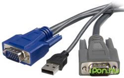 StarTech Ultra Thin USB VGA 2 in 1 KVM Cable 3m (SVUSBVGA10)