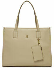 Tommy Hilfiger Geantă Th City Tote AW0AW15690 Alb