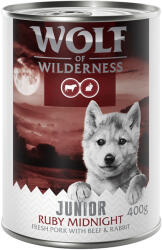 Wolf of Wilderness Wolf of Wilderness Junior "Red Meat" 6 x 400 g - Ruby Midnight