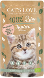 CAT’S LOVE Cat's Love Bio 6 x 100 g - Junior Pasăre