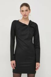 Trussardi rochie culoarea negru, mini, drept 9BYX-SUD17S_99X