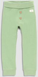 Coccodrillo leggins din bumbac pentru bebeluși culoarea verde, neted 9BYX-LGK05W_78X