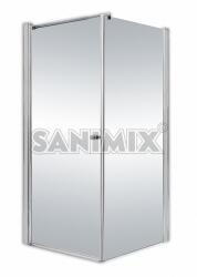 Sanimix 22.261-90 zuhanykabin víztiszta üveggel tálca nélkül 90 x 90 x 190 (22.261-80-1)