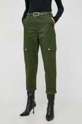 MICHAEL Michael Kors pantaloni femei, culoarea verde, drept, high waist 9BYX-SPD0E2_77X
