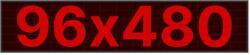 Thunder Germany SMD-96480R Fényreklám, LED Fal, piros, WiFi - (96×480 cm) - mkaudio