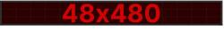 Thunder Germany SMD-48480R Fényreklám, LED Fal, piros, WiFi - (48×480 cm) - mkaudio