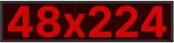 Thunder Germany Germany SMD-48224R Fényreklám, LED Fal, piros, WiFi - (48×224 cm)