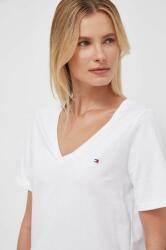 Tommy Hilfiger tricou din bumbac femei, culoarea alb WW0WW39781 9BYX-TSD14M_00X
