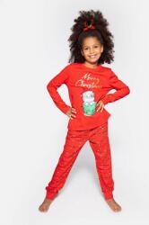 Coccodrillo pijamale de bumbac pentru copii culoarea rosu, modelator 9BYX-BIK01F_33X